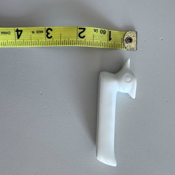 Wood Duck Ceramic Knife Rest (6). 3"x1" - White - Picture 8 of 11